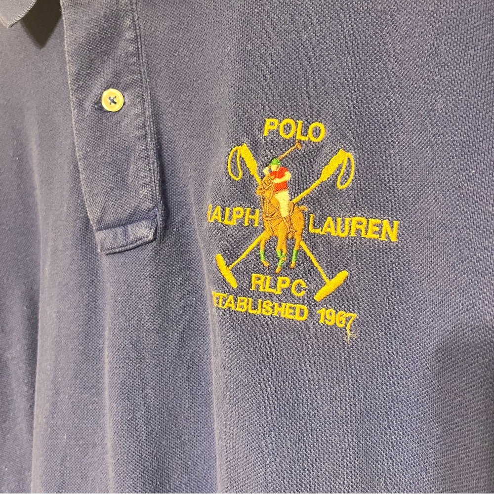 Ralph Lauren Men's Rugby Polo Shirt in Deep Blue - Picture 5 of 5